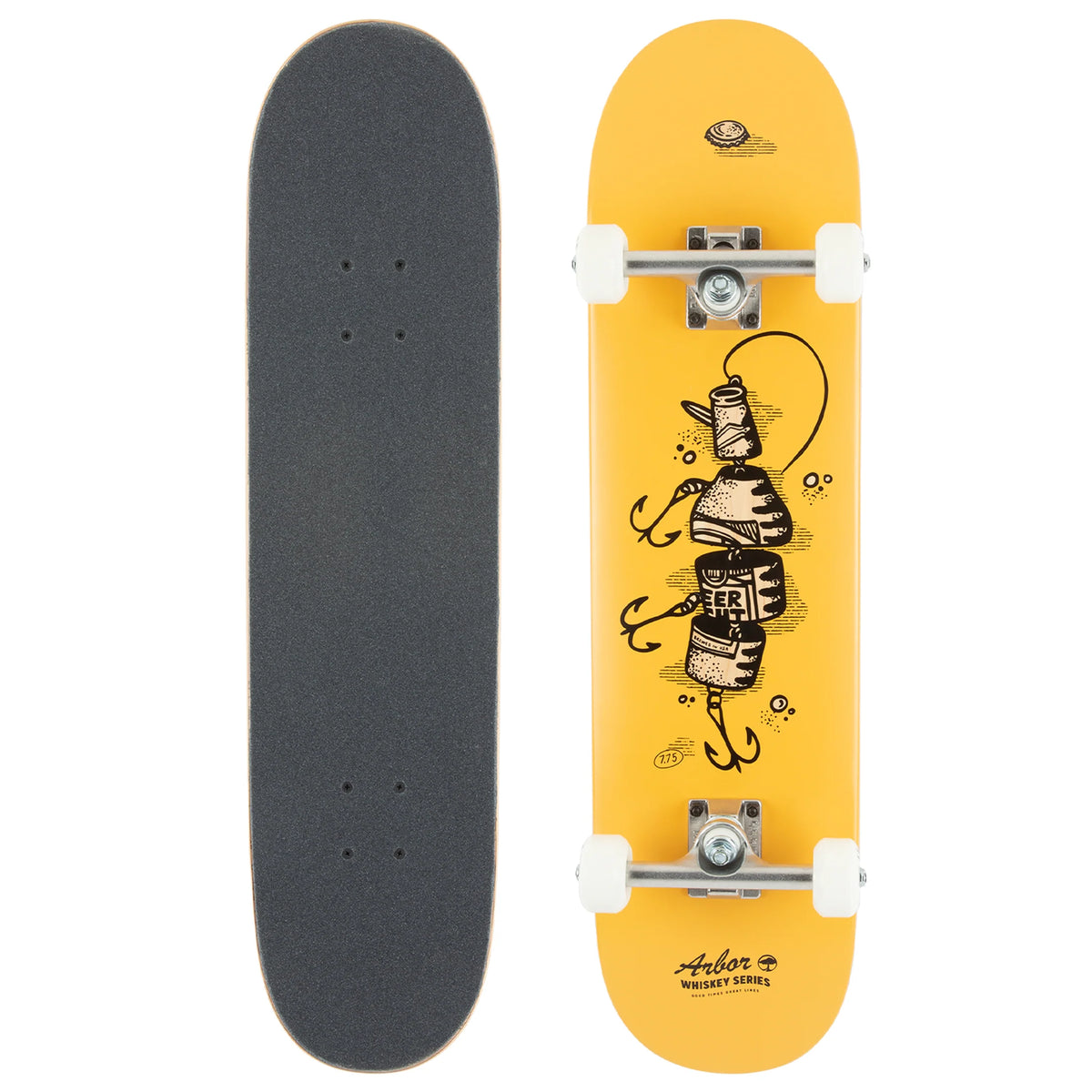 Arbor Whiskey Upcycle Skateboard Complete, 7.75"