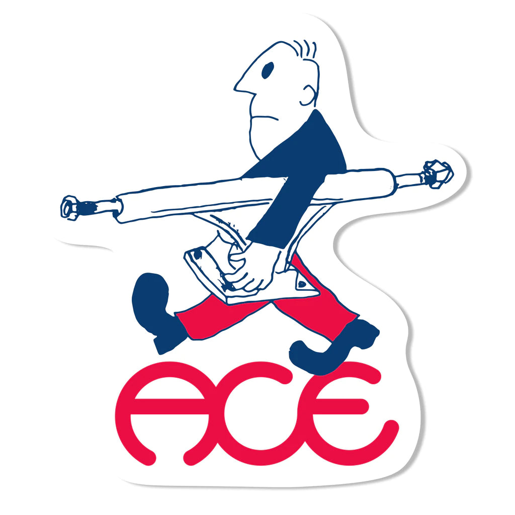 Ace Trucks MFG Guy Walking with Truck Sticker, 5"