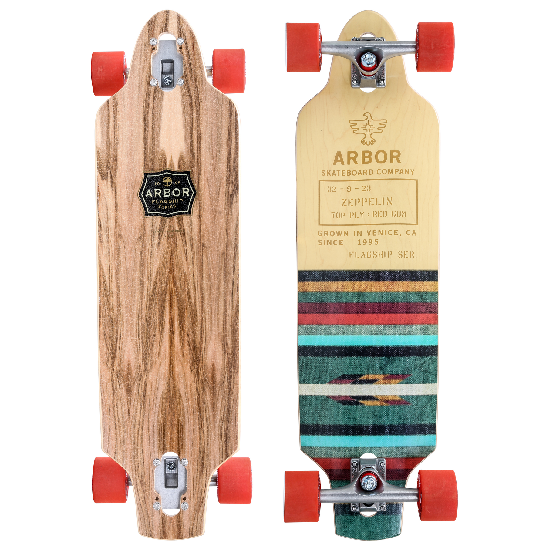 Arbor Zeppelin Longboard, Deck and Complete