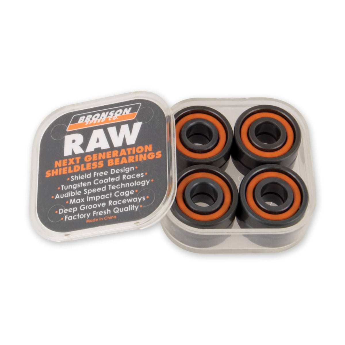 Bronson Speed Co. Raw Skateboard Bearings