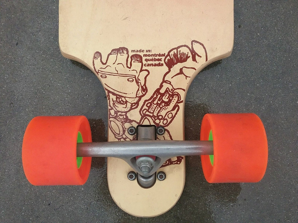 Kebbek Jim Z Flush Cut Longboard Skateboard Complete w/ Paris Trucks and Orangatang Caguama