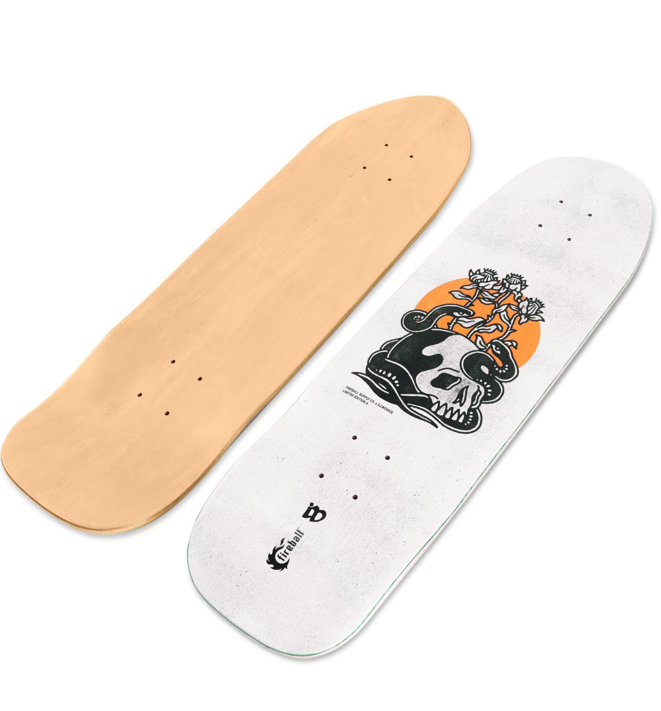 Fireball x Illwookie Artist Series Skateboard