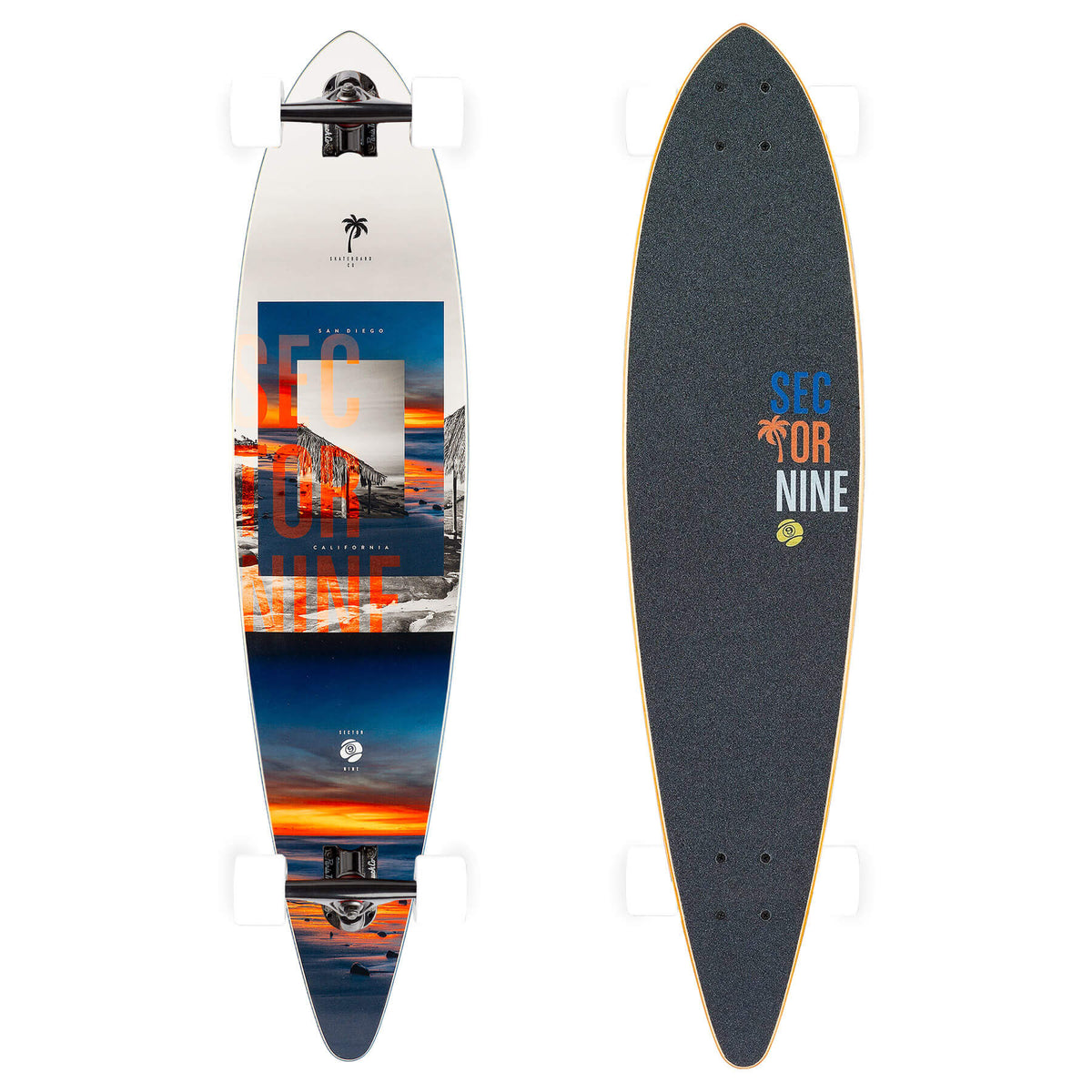 Sector 9 Jewel Merchant Longboard Complete, Paris Jet Black
