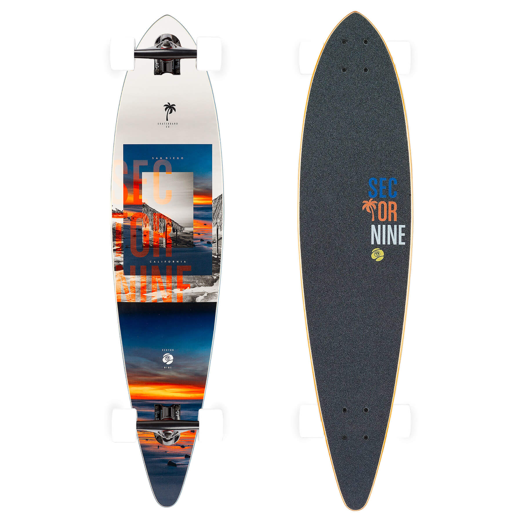 Sector 9 Jewel Merchant Longboard Complete, Paris Jet Black