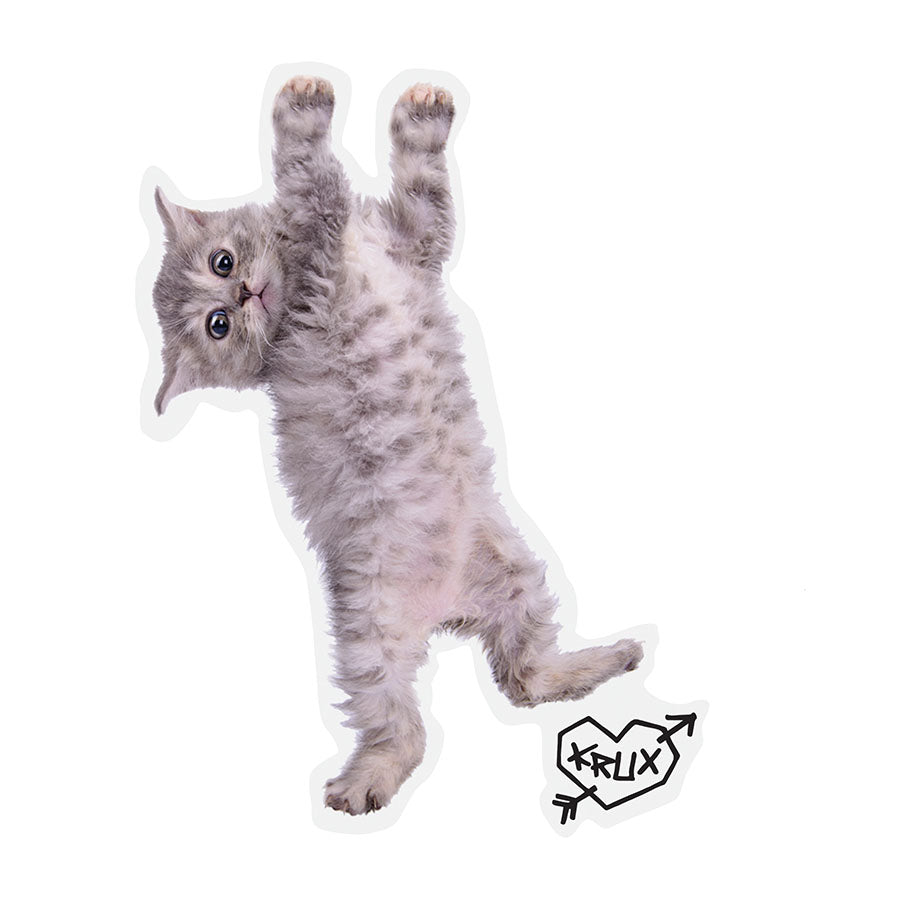 Krux Kitty Hanger Sticker, 5.1"