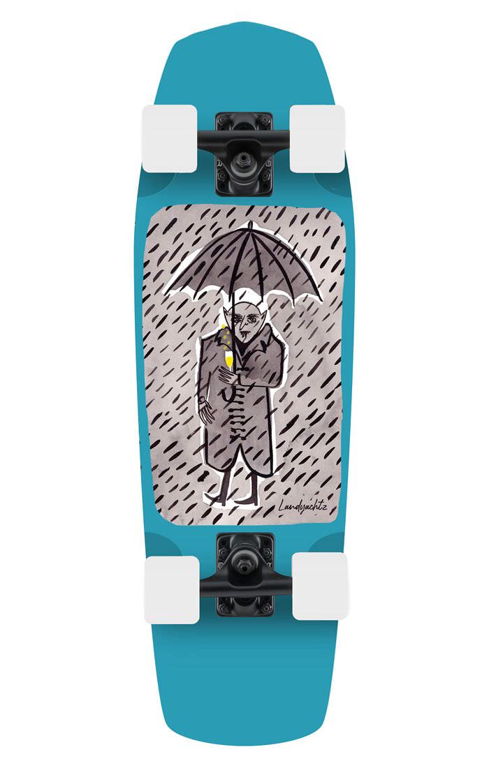 Landyachtz Dinghy Complete, Coffin XL, Drizzle