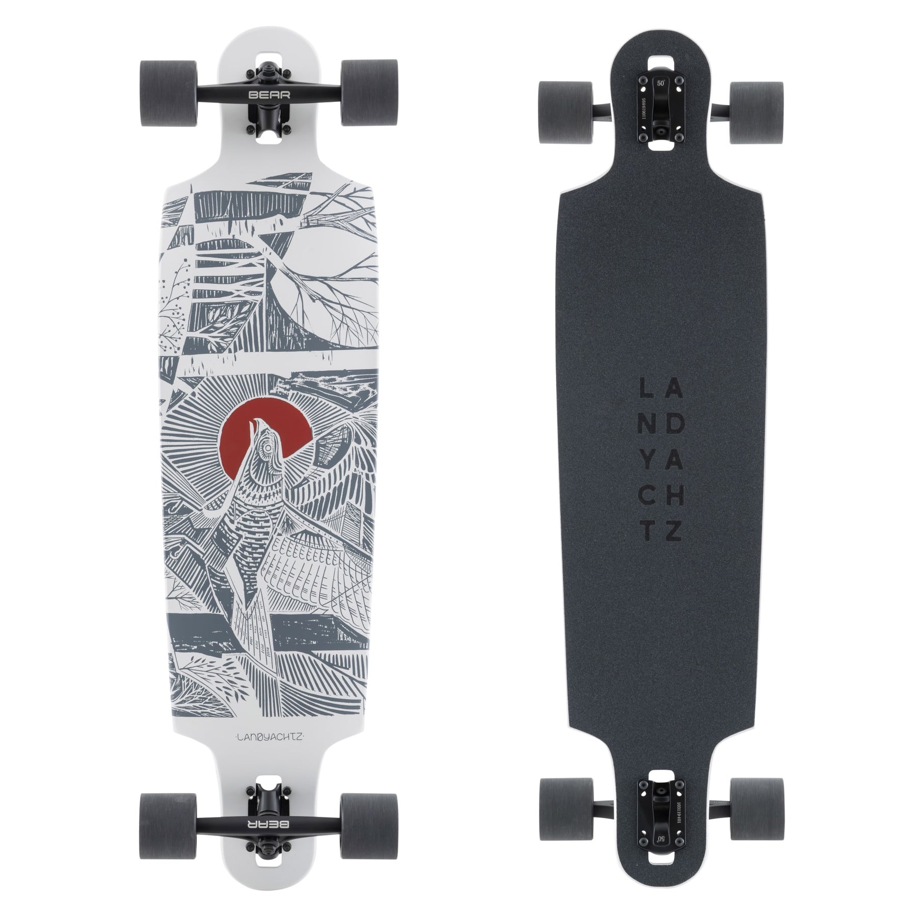 Landyachtz Drop Cat 38 Longboard Skateboard, Seeker