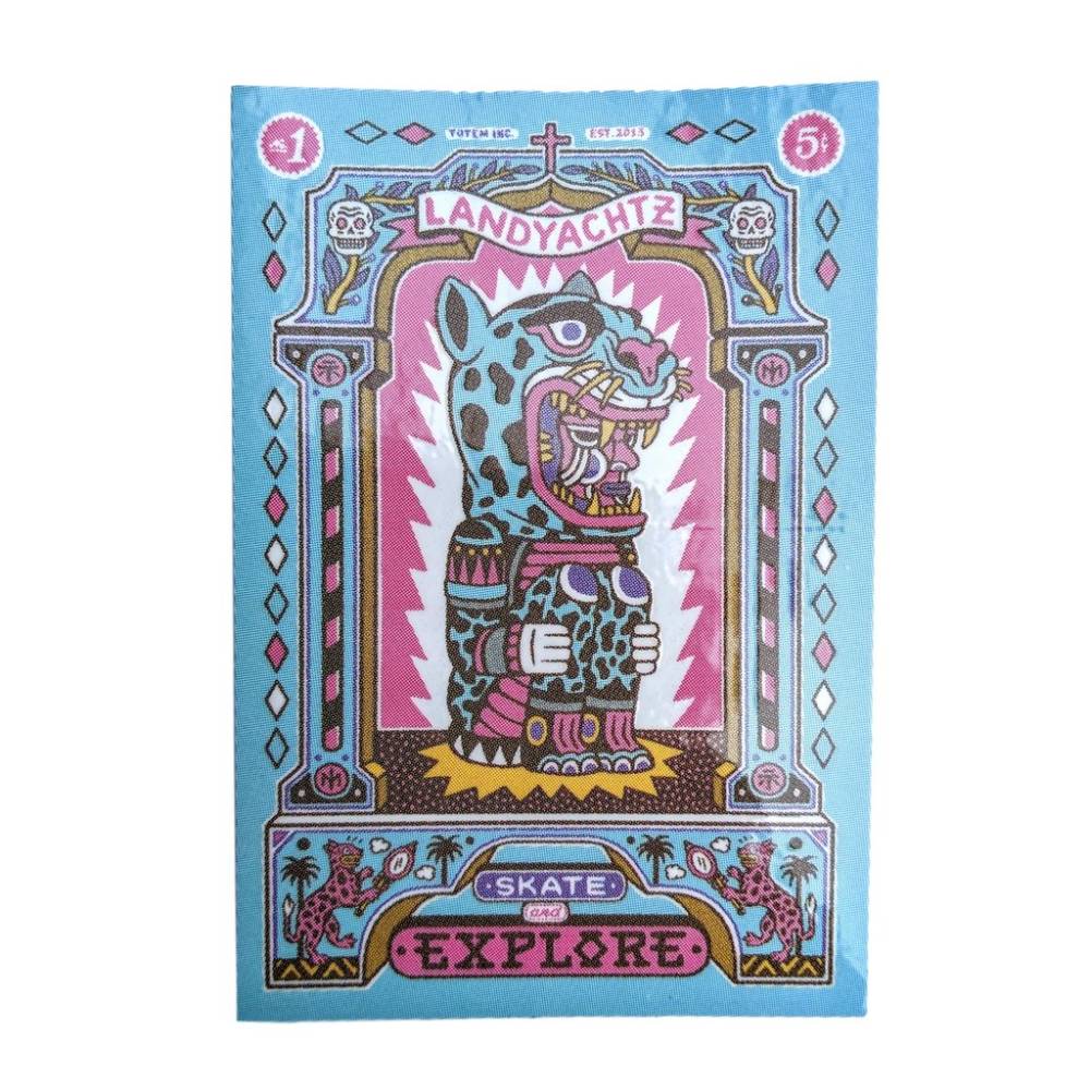 Landyachtz Drop Cat Illuminacion Blue Sticker