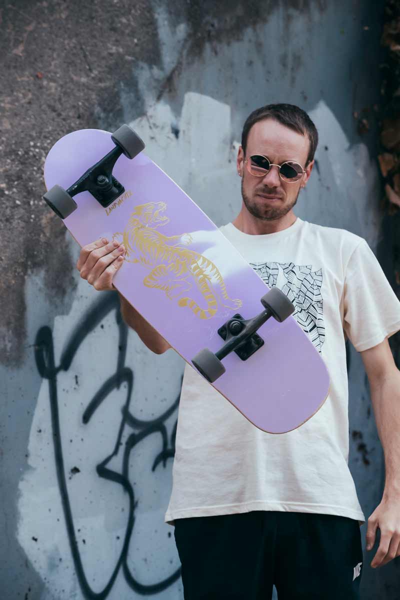 Landyachtz Tugboat Series Longboard Skateboard, UV Bengal Complete