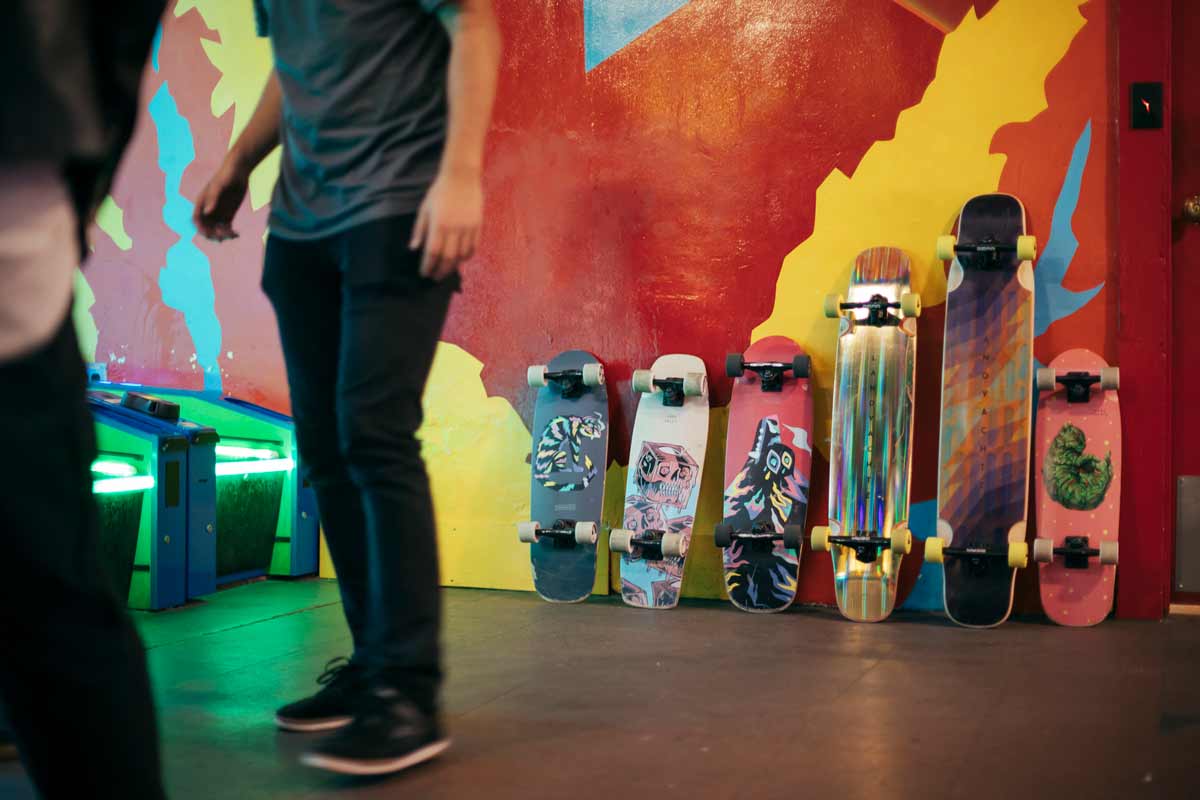Landyachtz Tugboat Series Longboard Skateboard, Wolf Complete