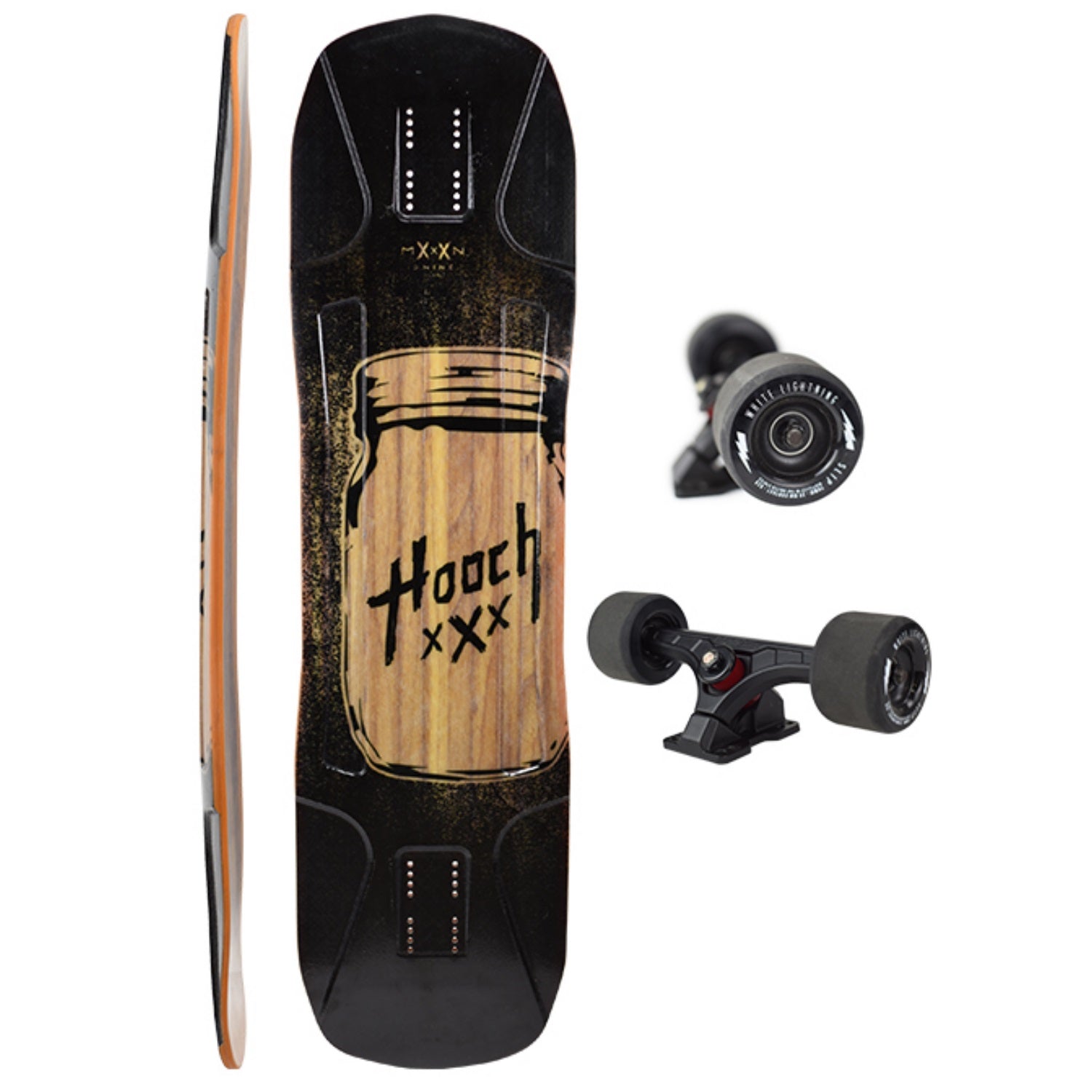 Moonshine Hooch Longboard, Deck and Complete