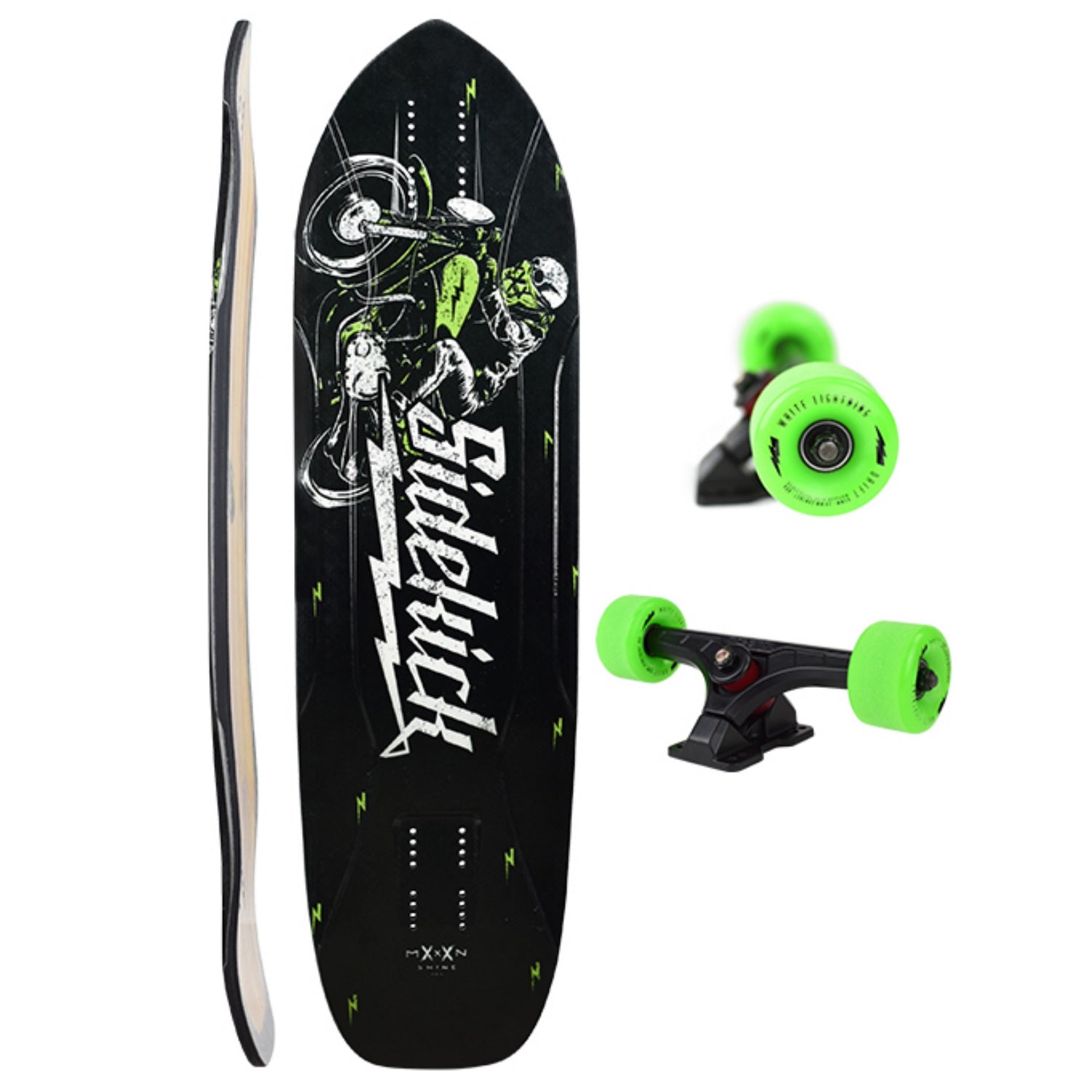 Moonshine Sidekick Longboard, Deck and Complete