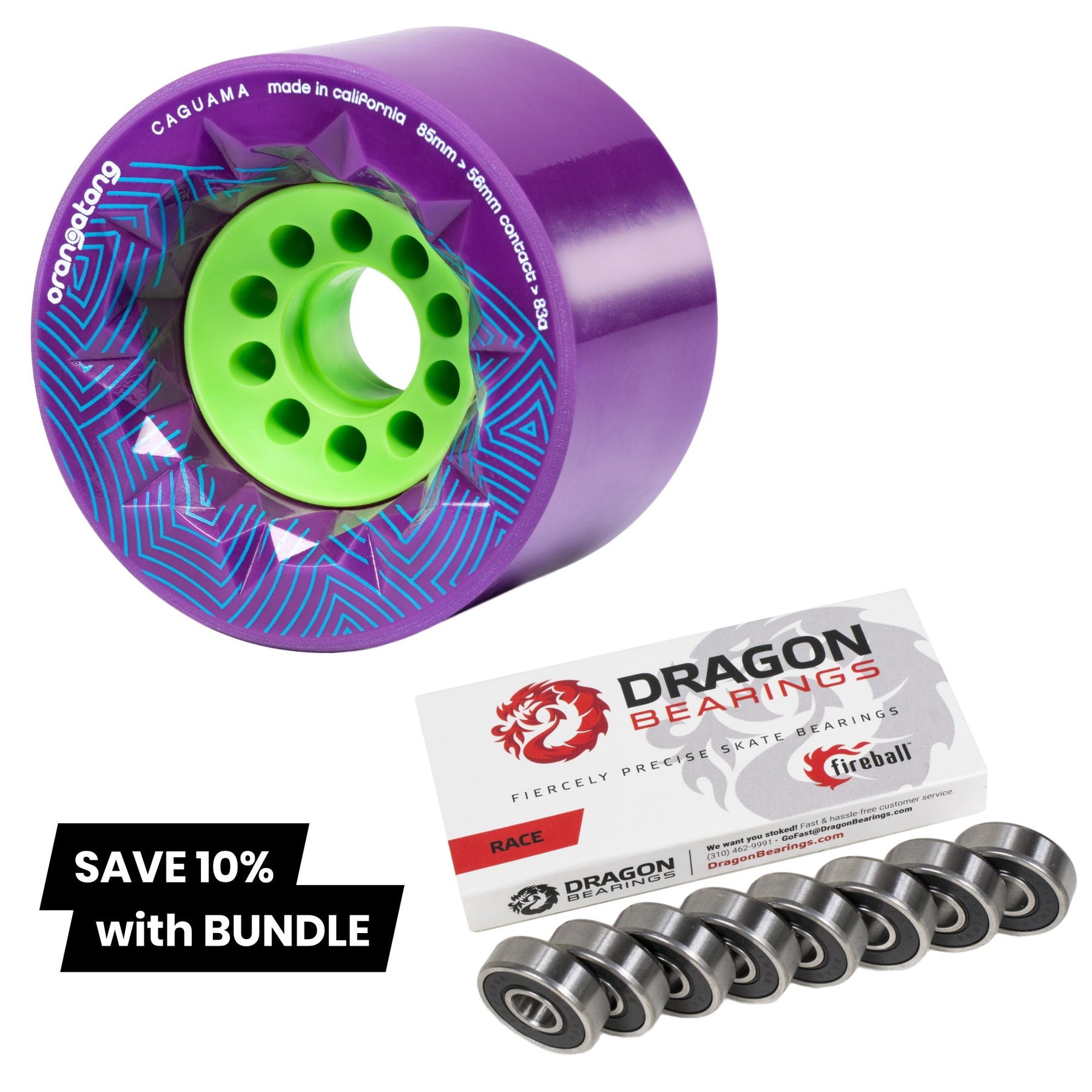 Orangatang Caguama Longboard Wheels, 85mm