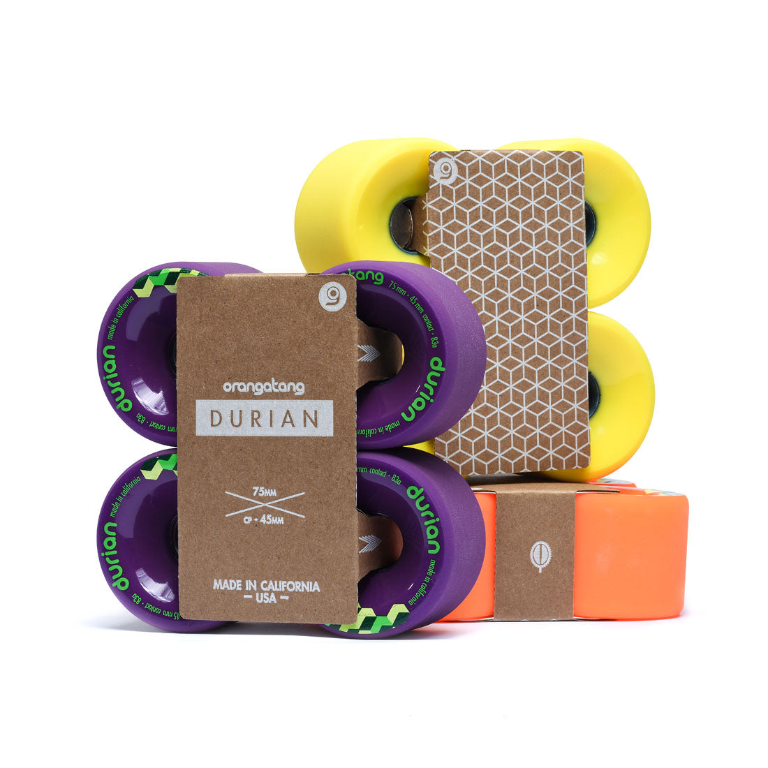 Orangatang Durian Longboard Wheels, 75mm