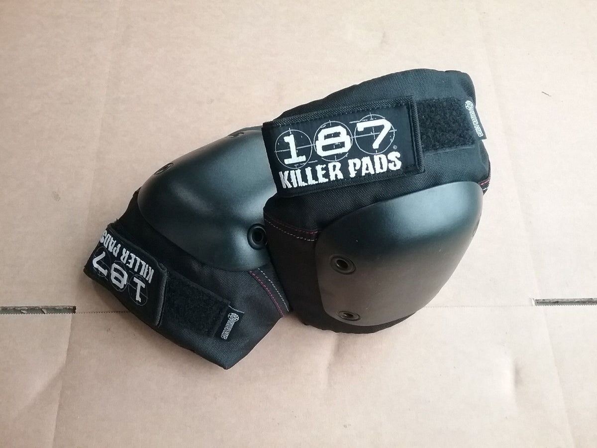 187 Killer Fly Elbow Pads Medium Black Longboard Skateboards Roller Derby