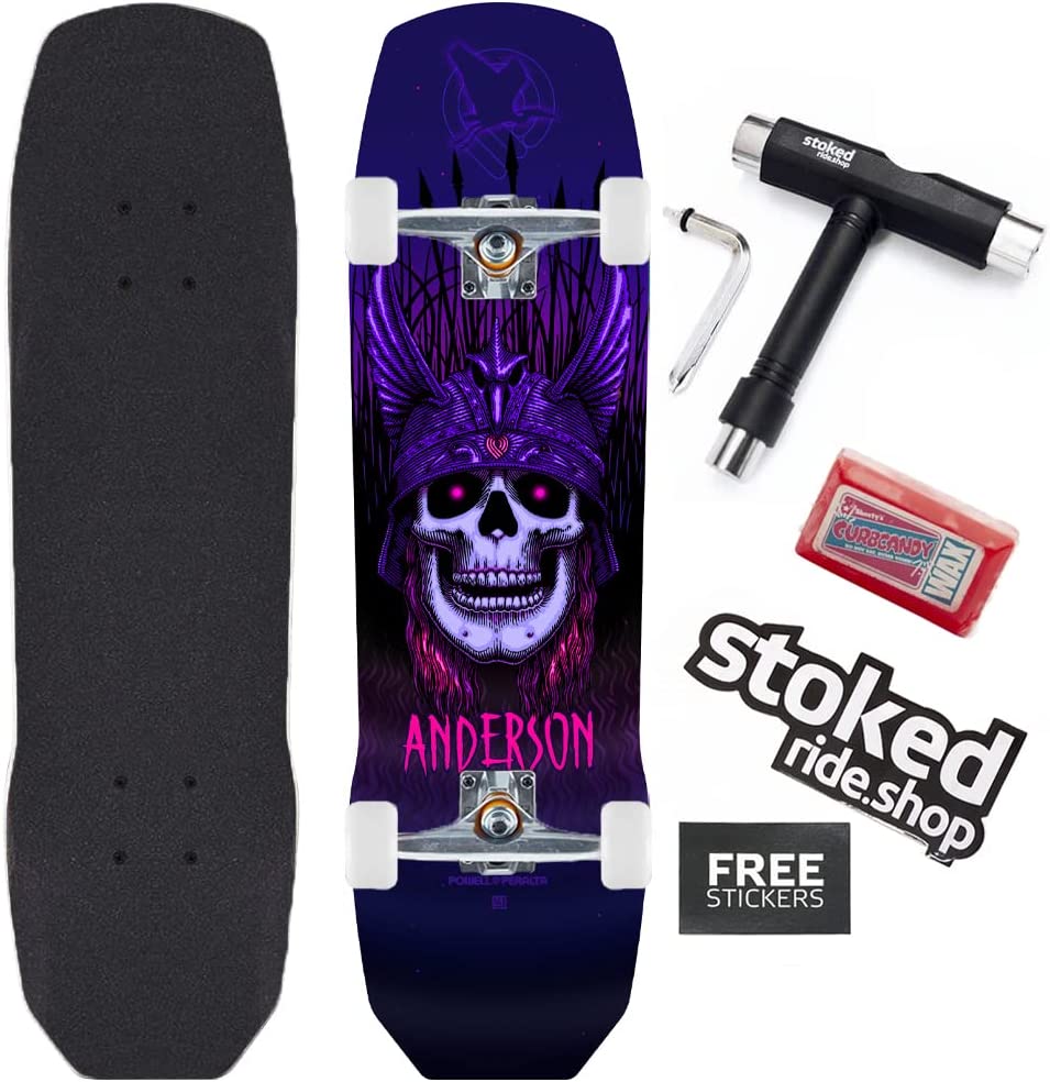 Powell-Peralta Flight Andy Anderson Crane Skull Pro Skateboard Complete