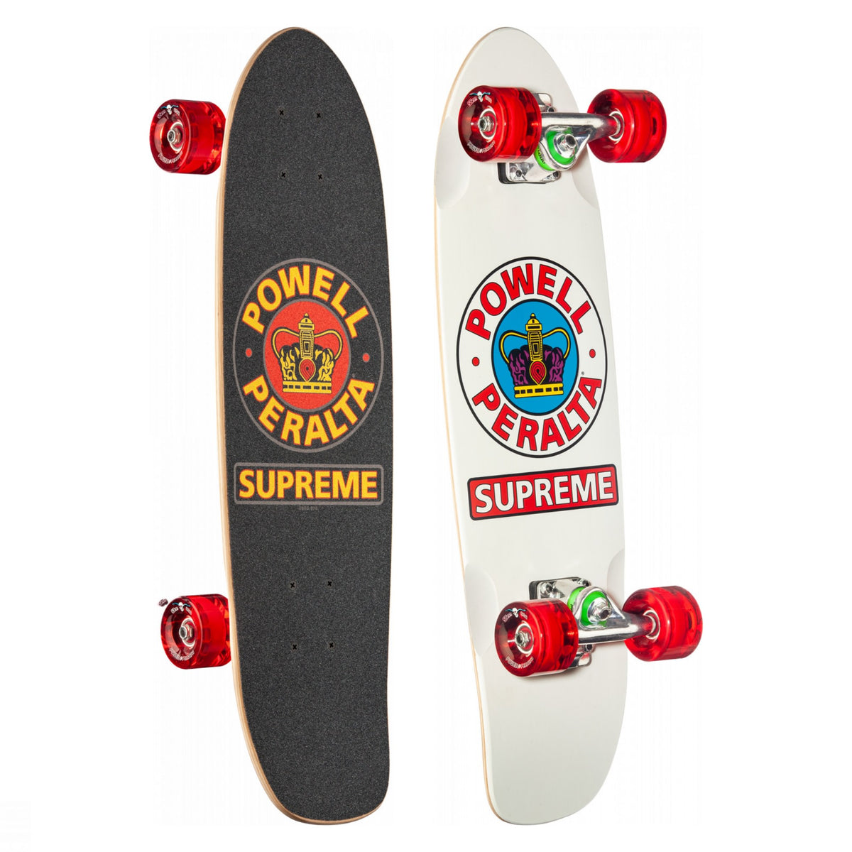 Powell-Peralta Sidewalk Surfer Complete Skateboard, White Supreme