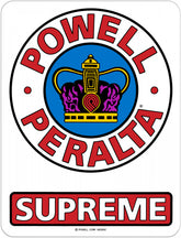 Powell-Peralta Supreme OG Sticker, Red/White/Blue, 3.5"