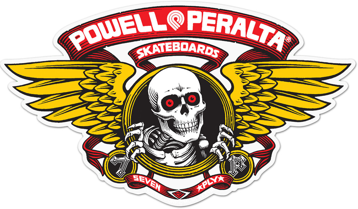 Powell-Peralta Winged Ripper Die-Cut Sticker, Red