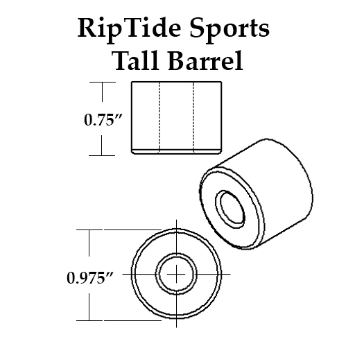 RipTide APS Skateboard Bushings (Tall Barrel)