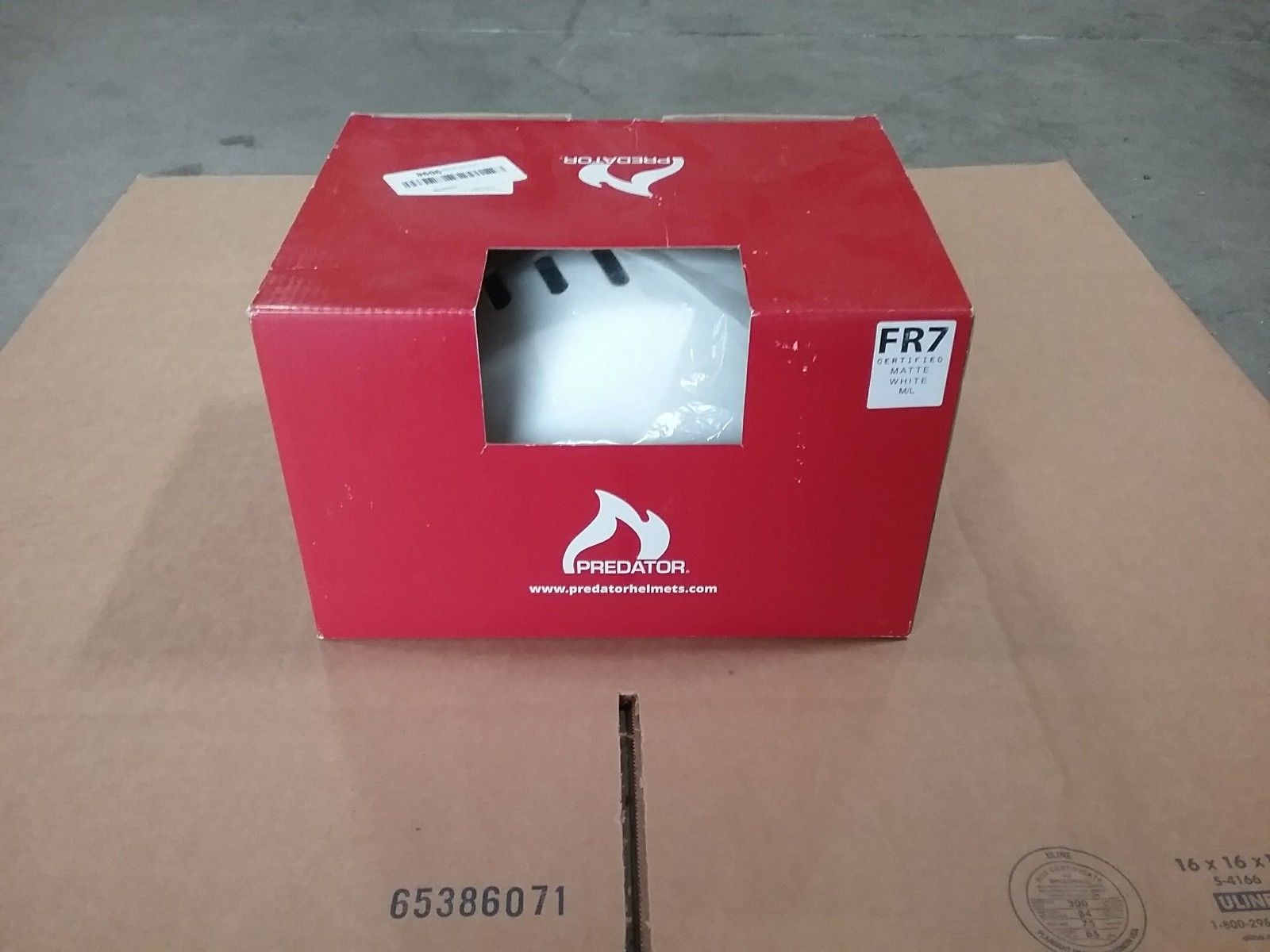 Predator Helmets FR7 Certified Matte White M/L