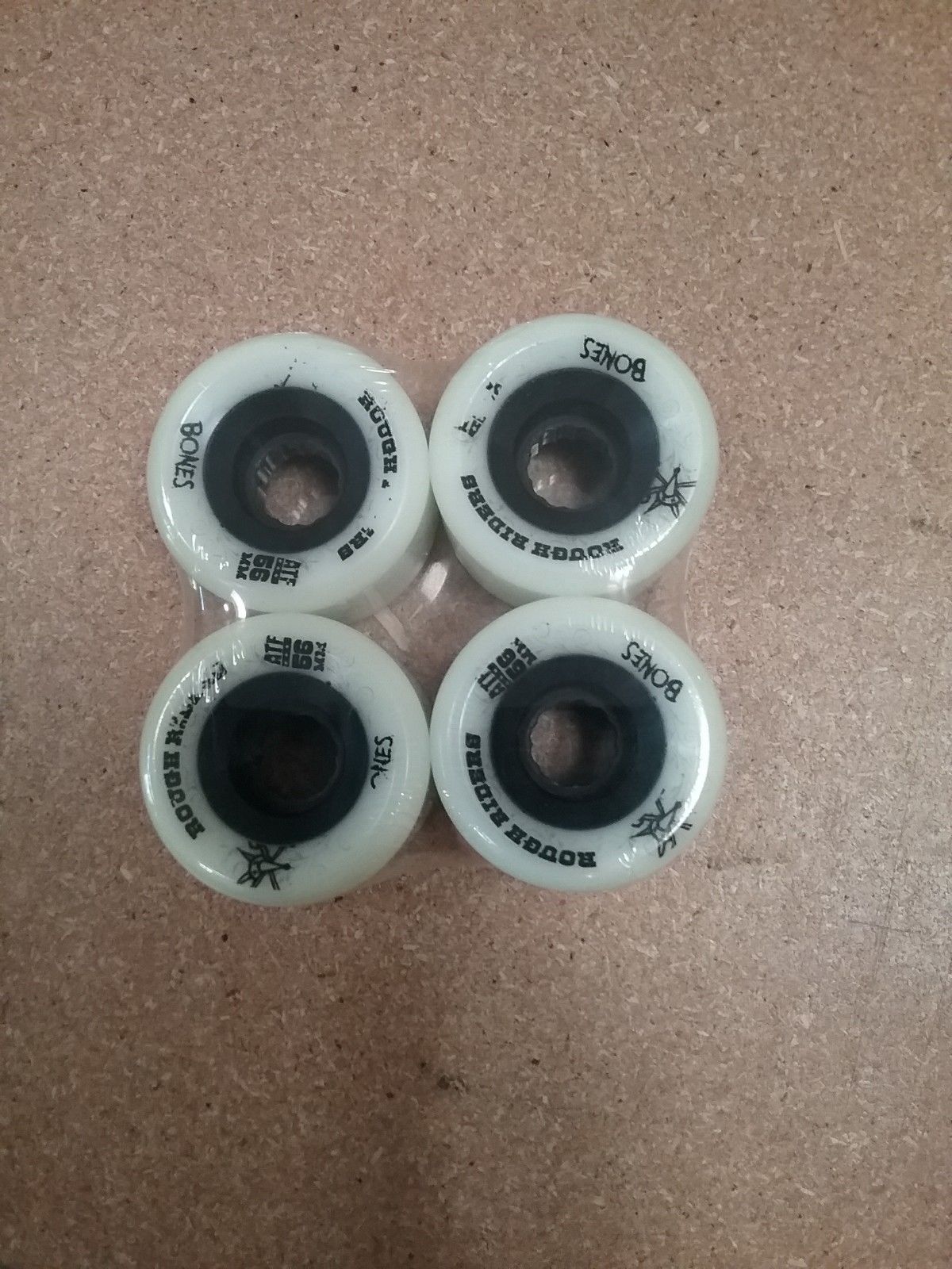Bones Rough Riders White 56mm 80a Skateboard Wheels