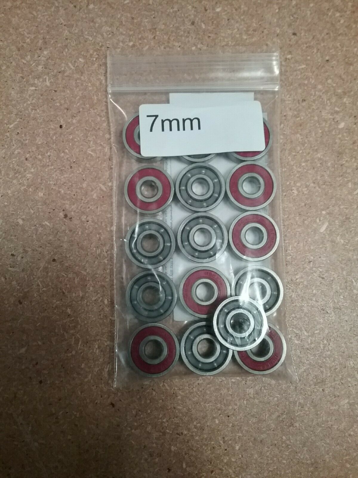 Bones Reds Bearings, 7mm, 16 Pack - No Packaging