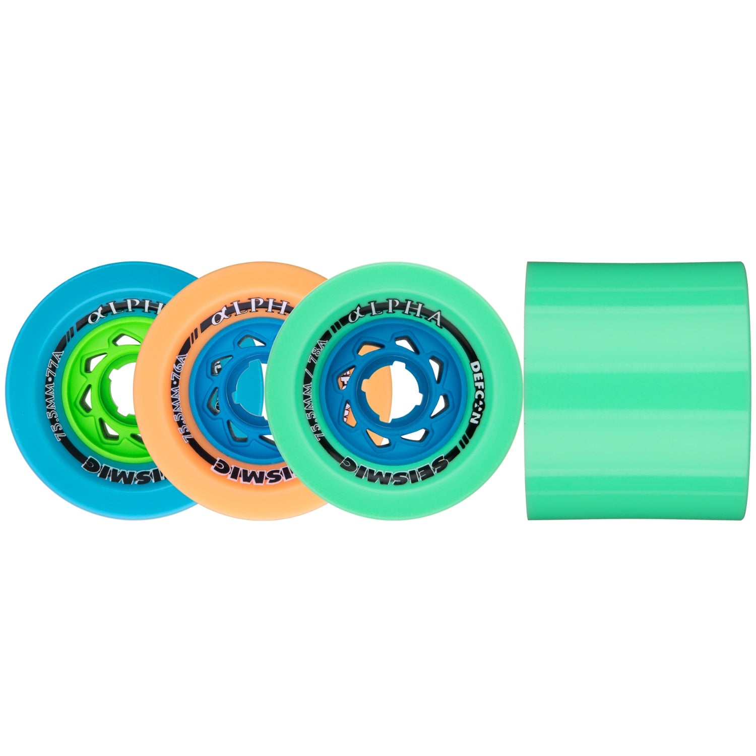 Seismic ALPHA Longboard Wheels, 75.5mm