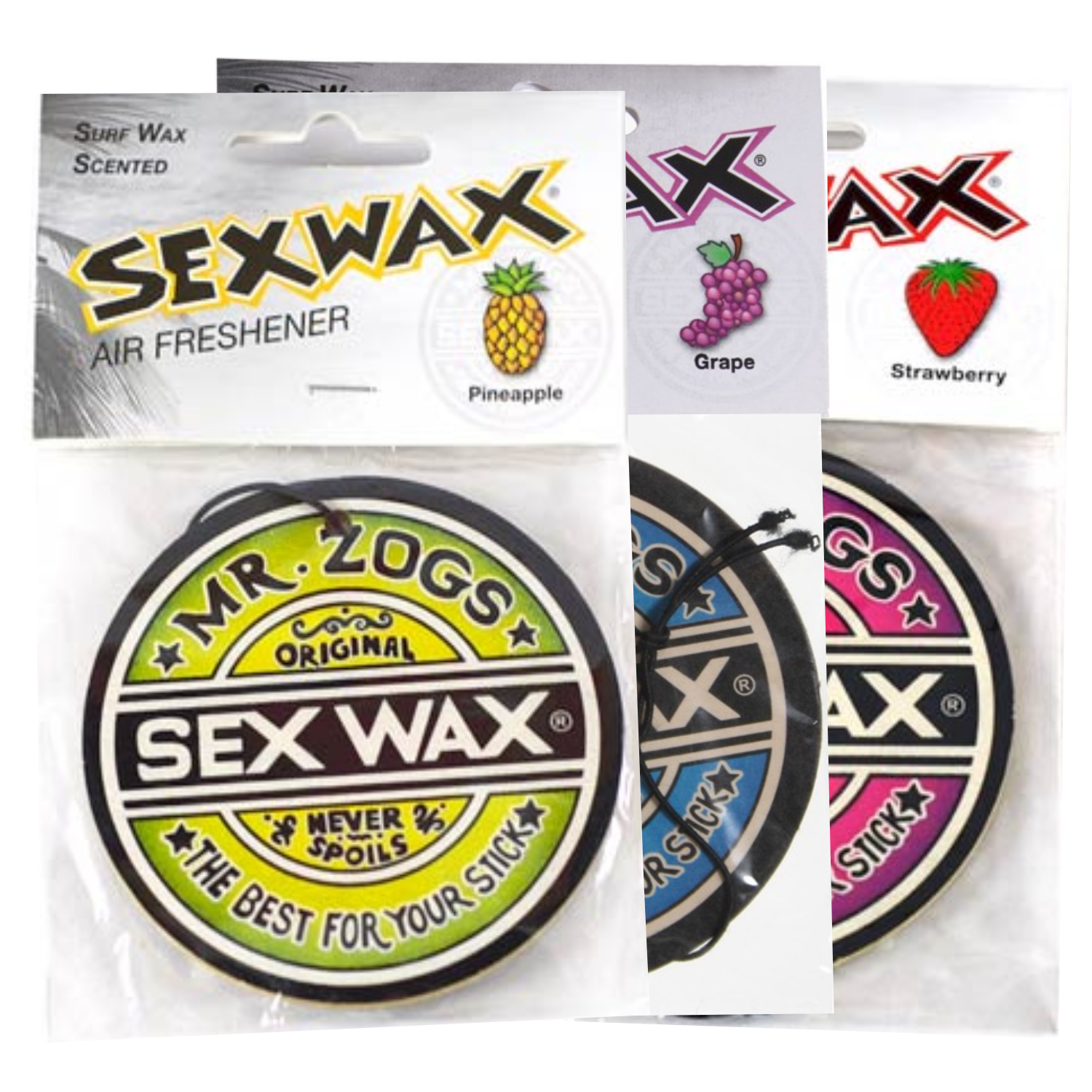 Mr. Zogs Sex Wax Original Surf Wax Car Air Freshener 
