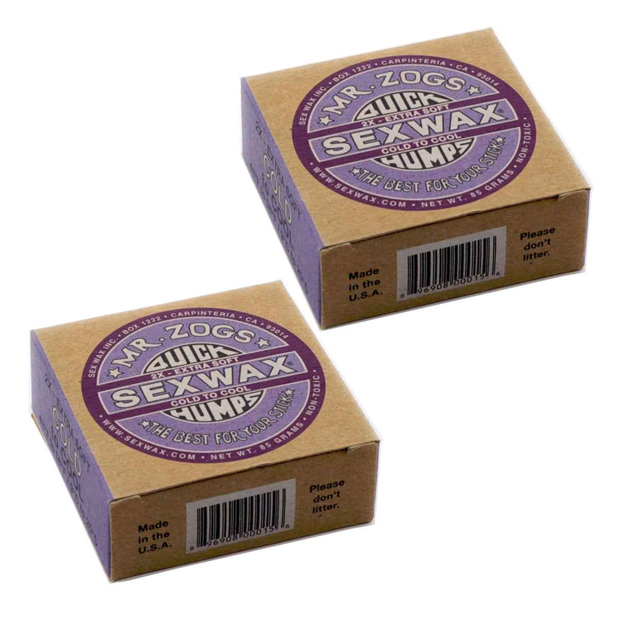 Mr. Zog's Sex Wax - Quick Humps (All Temperatures) - 2 Pack