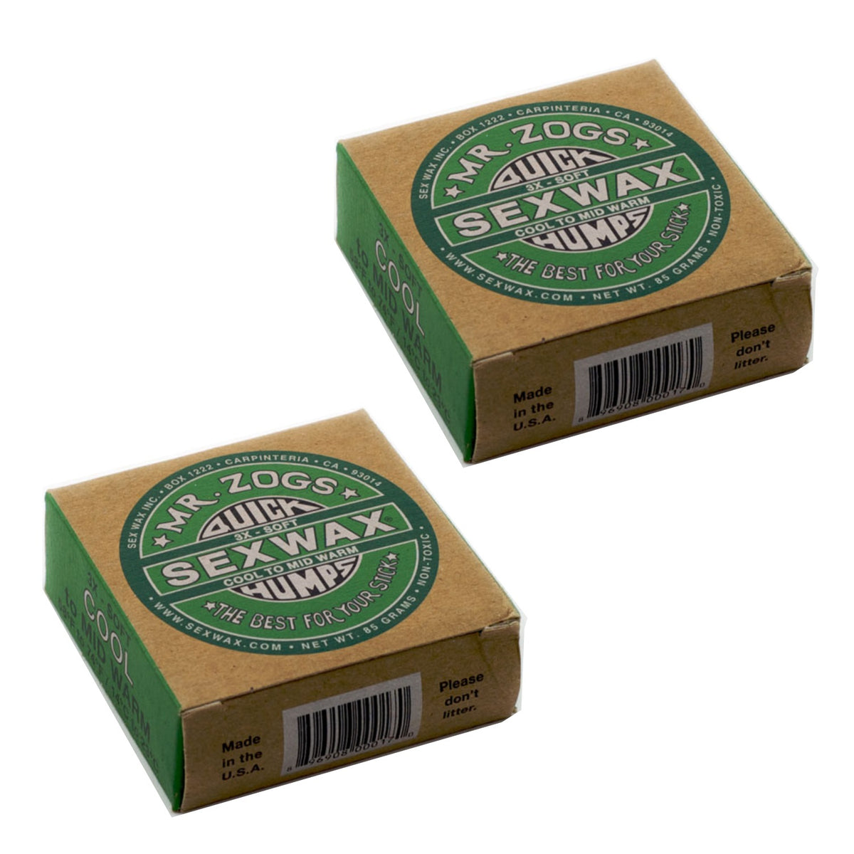 Mr. Zog's Sex Wax - Quick Humps (All Temperatures) - 2 Pack