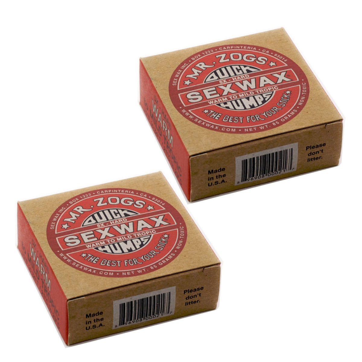 Mr. Zog's Sex Wax - Quick Humps (All Temperatures) - 2 Pack