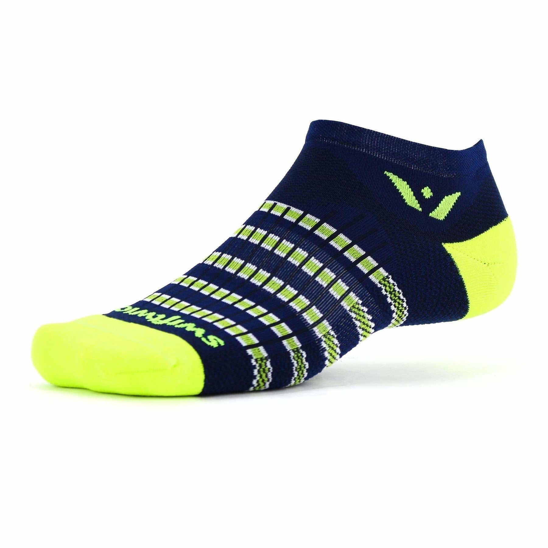 Swiftwick Aspire Zero Stripe Navy/Citron Sock