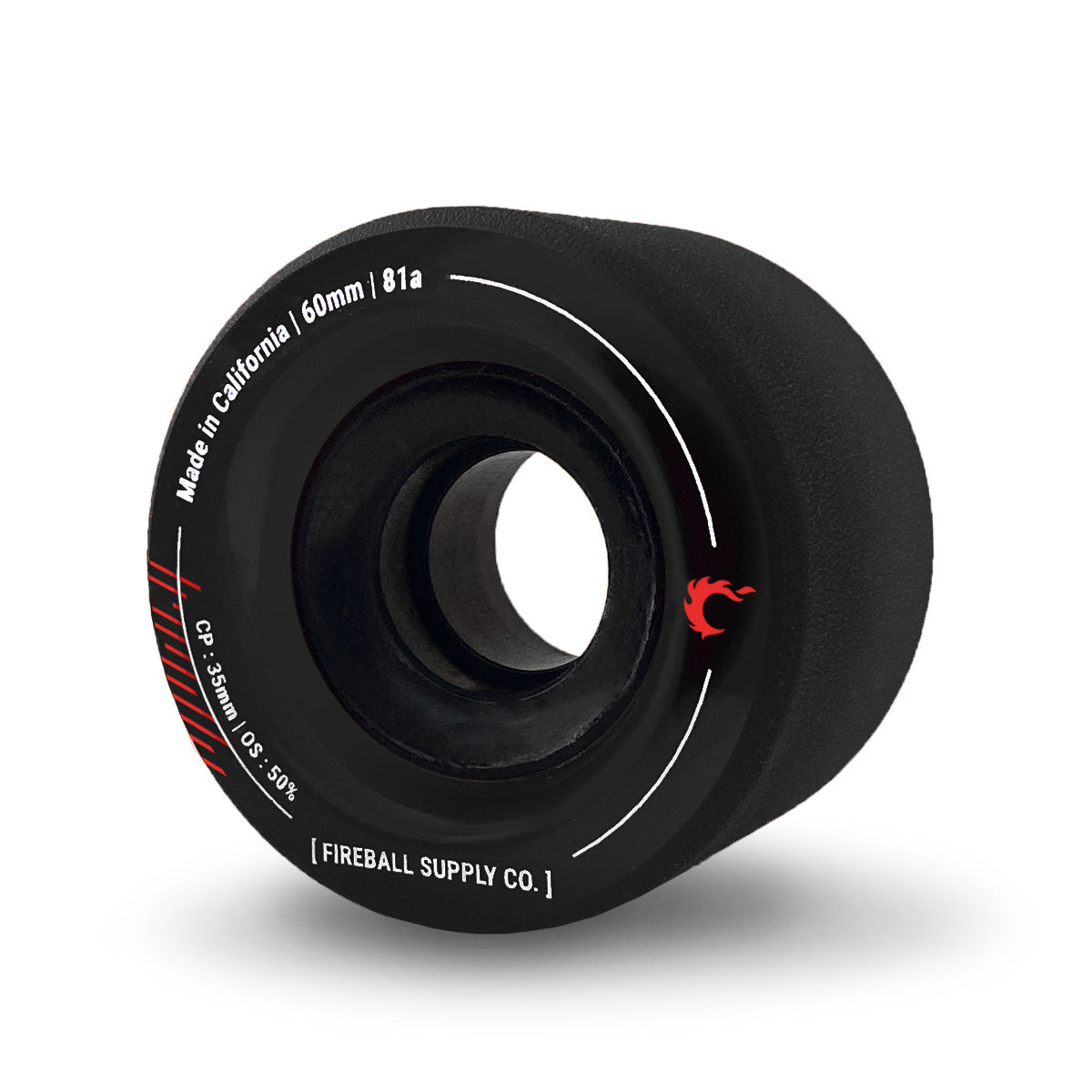 Fireball Tinder 60mm 81a Wheel, Black
