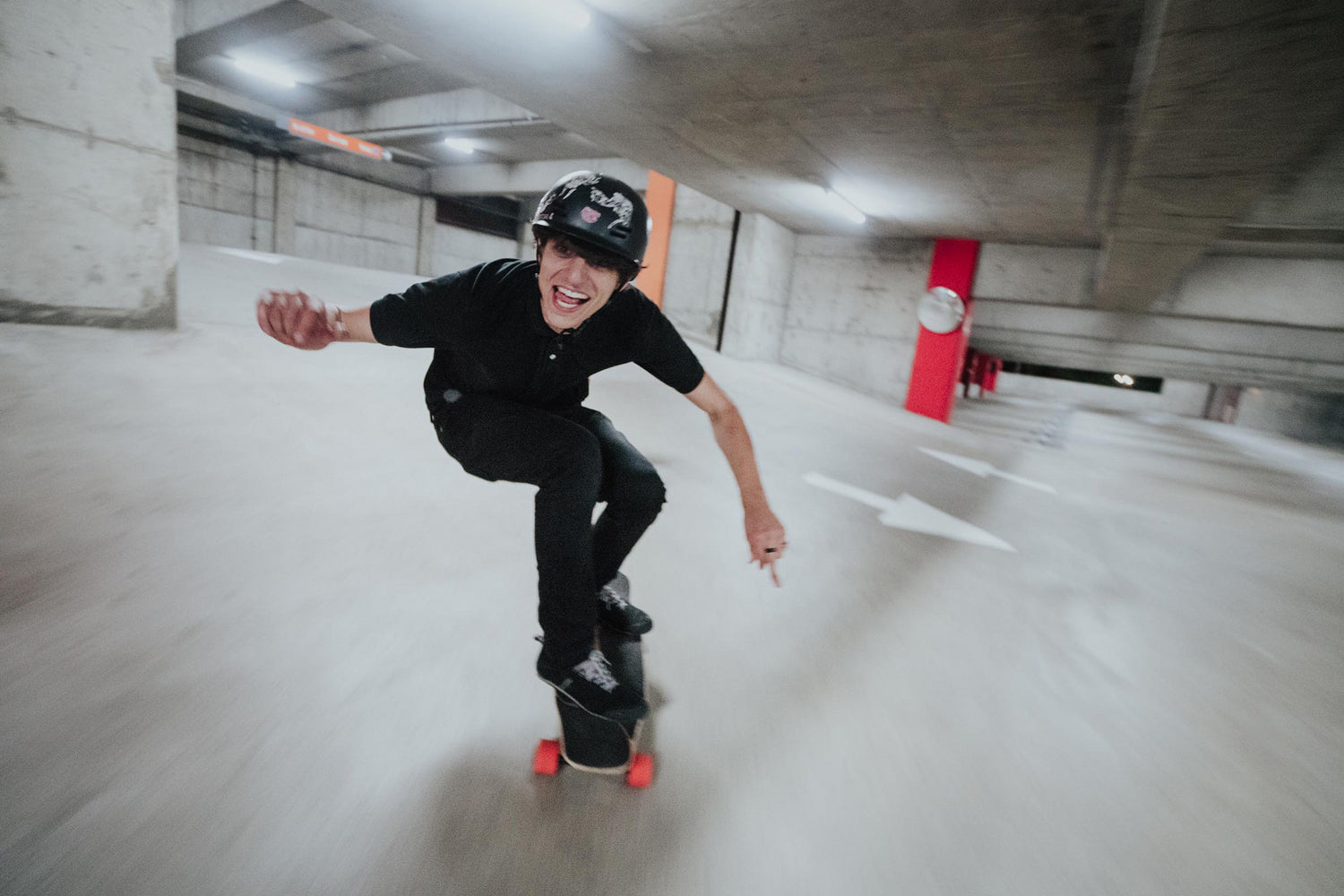 Meet the Midnight Longboarders Taking Over Downtown LA's Parking Garages