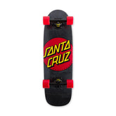 Santa Cruz Classic Dot Street Cruiser, Black/Red, 8.79" x 29.05"