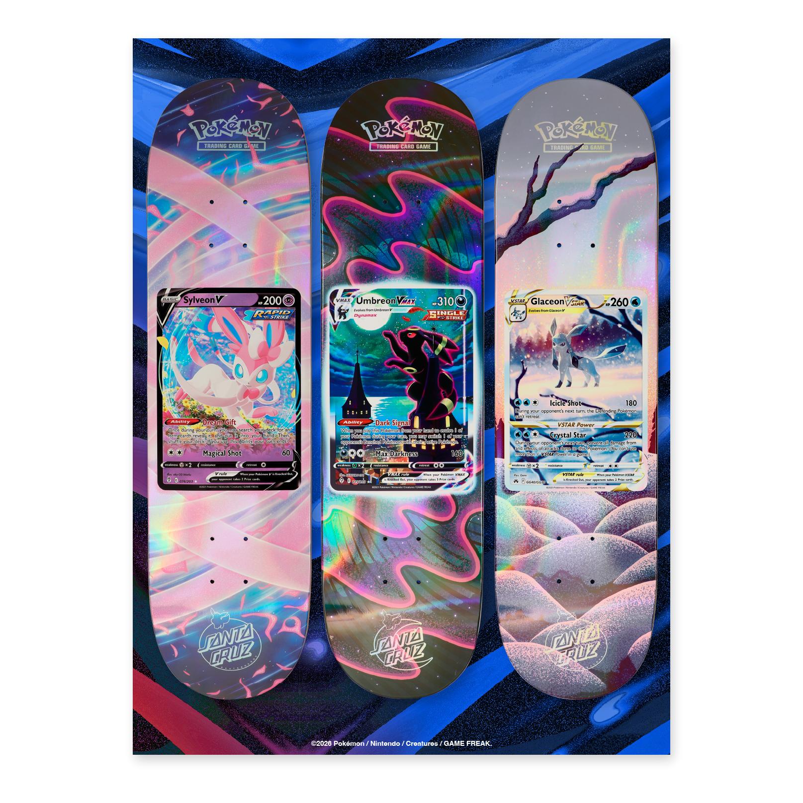 Santa Cruz Pokémon TCG Skateboard Deck, Blind Bag