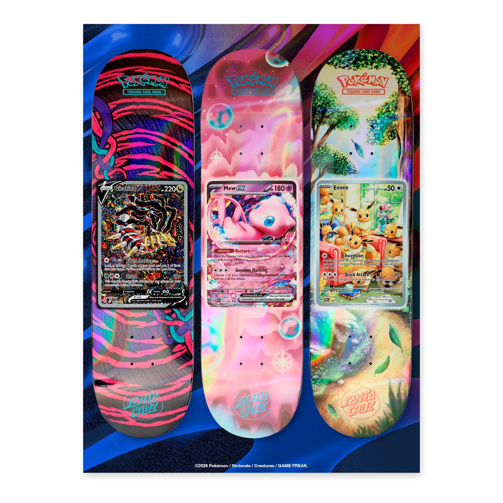 Santa Cruz Pokémon TCG Skateboard Deck, Blind Bag