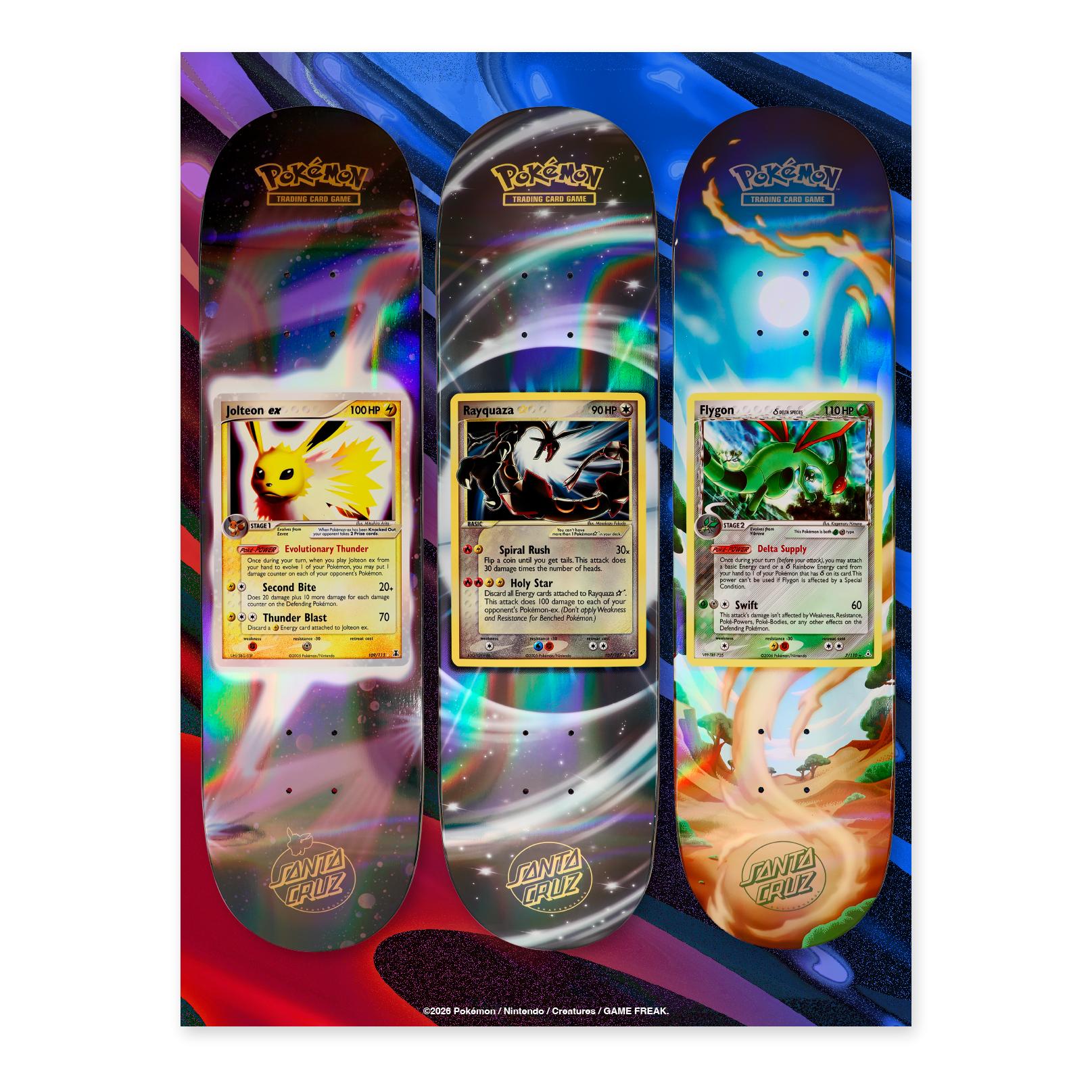 Santa Cruz Pokémon TCG Skateboard Deck, Blind Bag