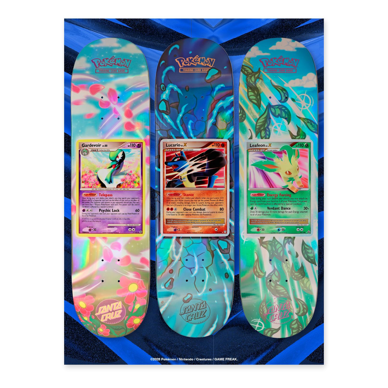 Santa Cruz Pokémon TCG Skateboard Deck, Blind Bag