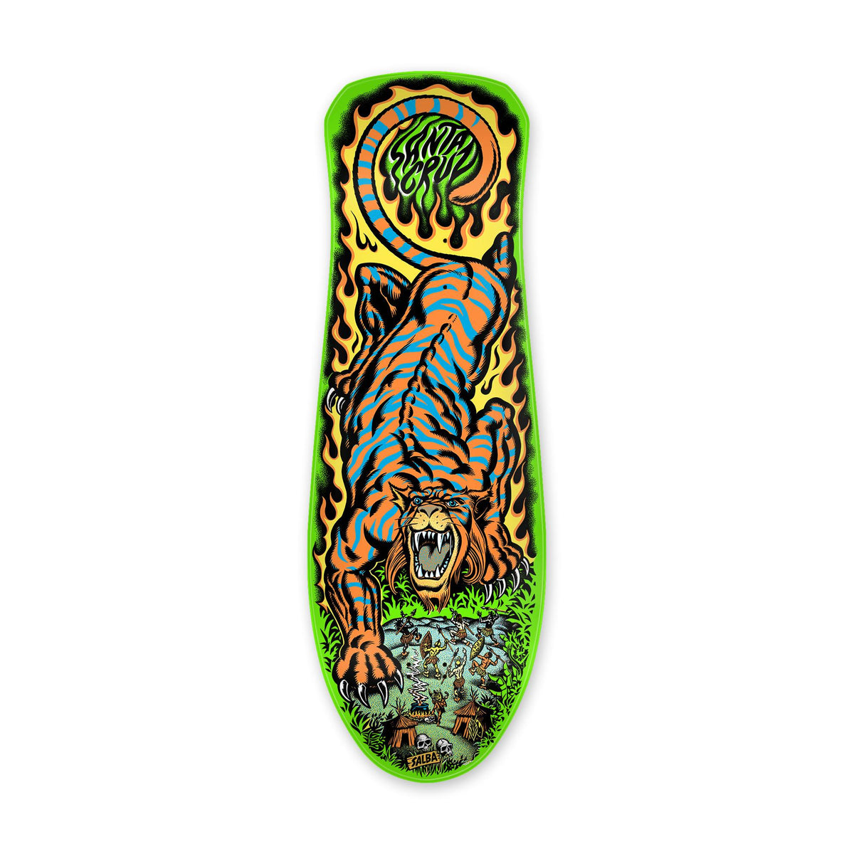 Santa Cruz Salba Tiger Old School Re-Issue 10.3" x 31.1", Deck Only