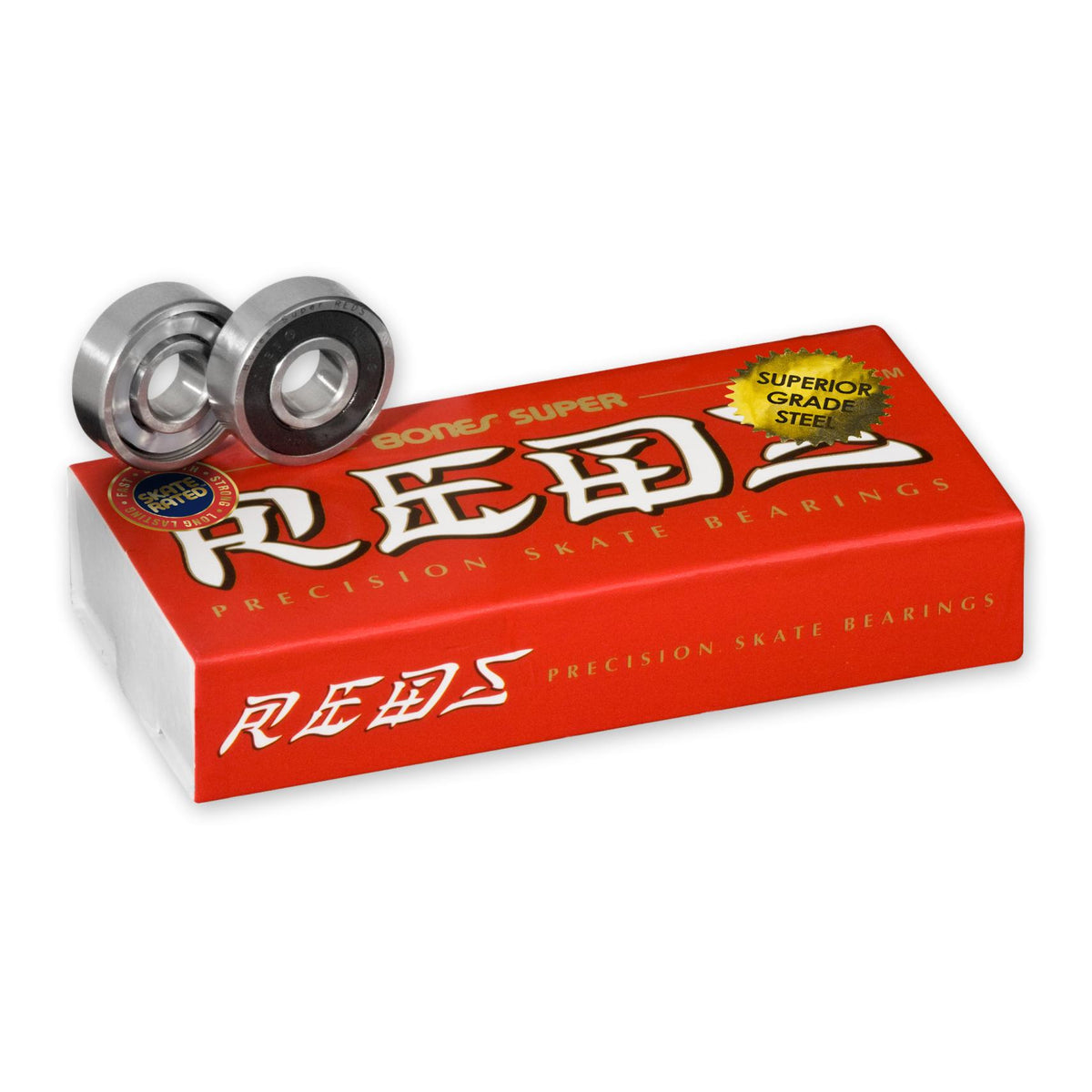 Bones Super Reds Bearings 8mm (16-Pack)