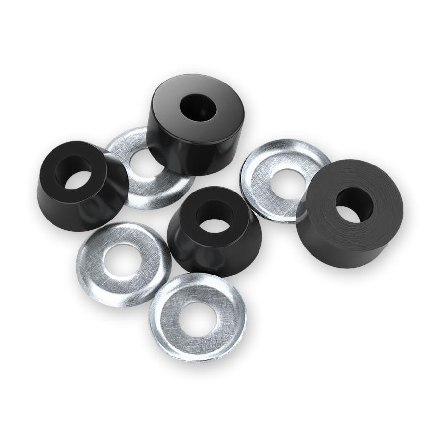 Independent Standard Cylinder Bushings, Black, 94a