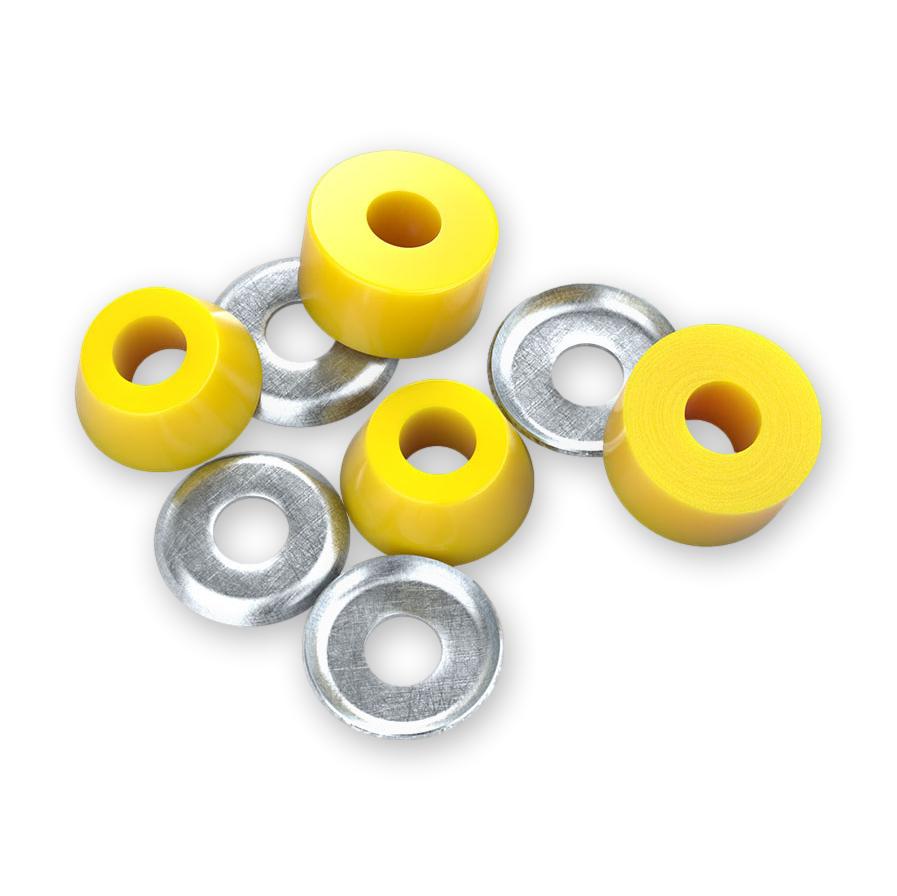 Independent Standard Cylinder Bushings Super Hard, Yellow, 96a