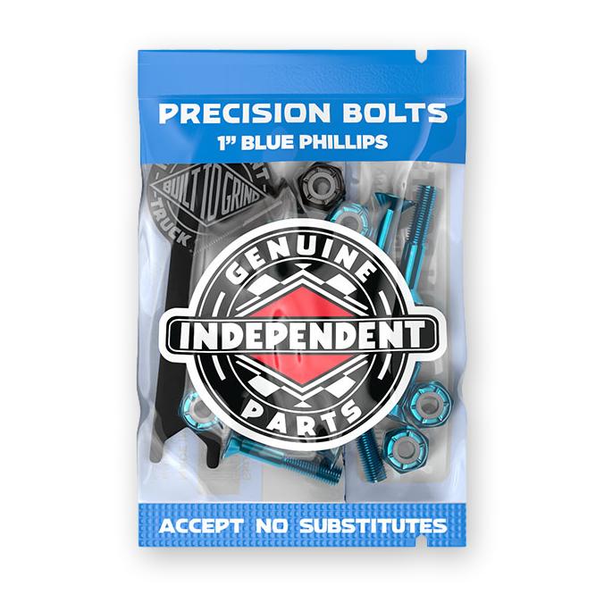 Independent Hardware, Phillips, Blue/Black, 1.0"