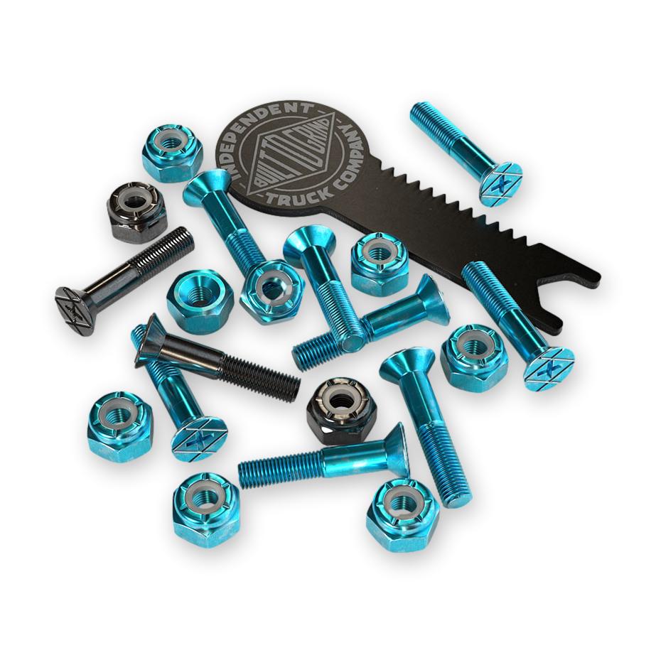 Independent Hardware, Phillips, Blue/Black, 1.0"