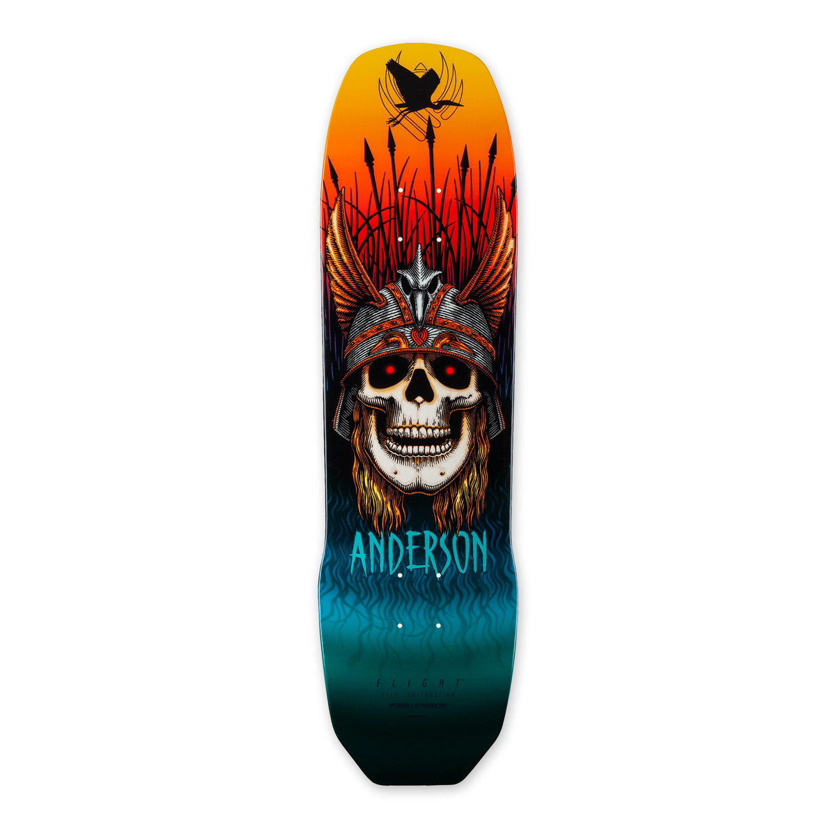 Powell-Peralta Flight Andy Anderson Crane Skull Pro Skateboard Deck, 8.45" & 9.13"