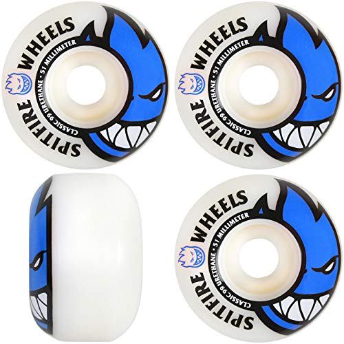 Spitfire Bighead Wheels, White/Blue, 51mm/99a