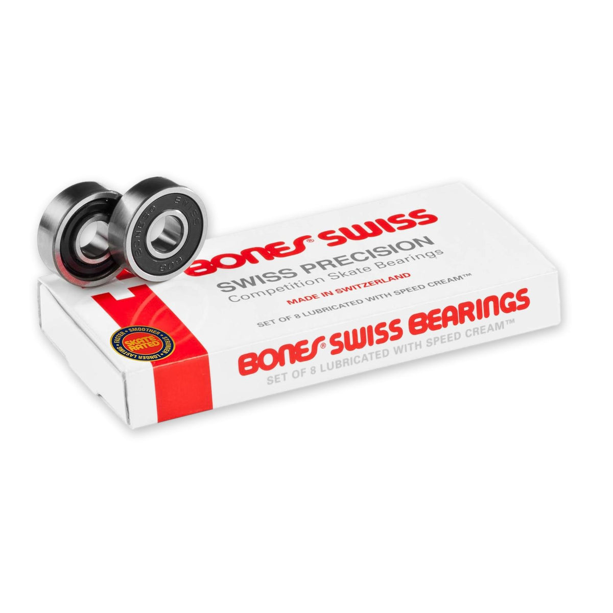 Bones Swiss Skateboard Bearings 8 Pack