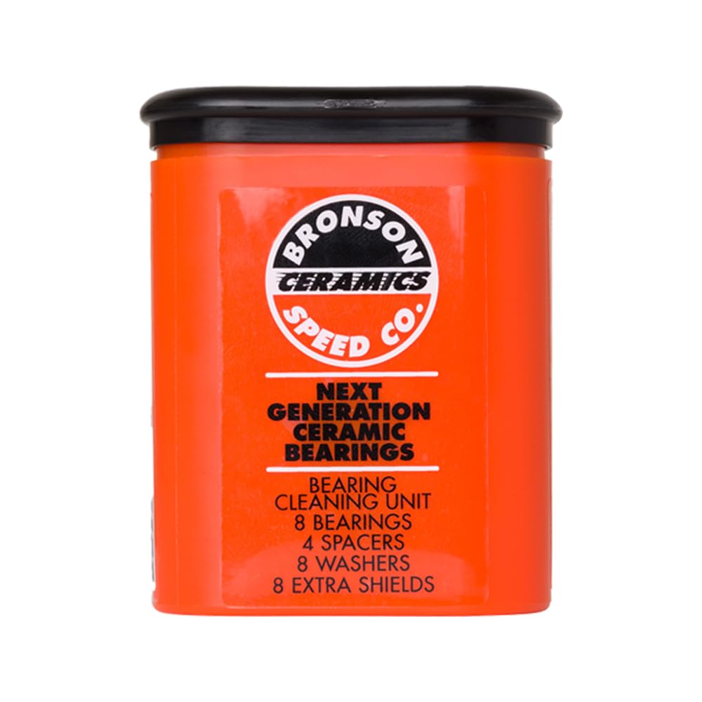 Bronson Speed Co Ceramic Skateboard Bearings Orange